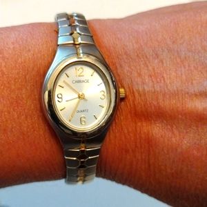 Carriage stretch fit band watch.